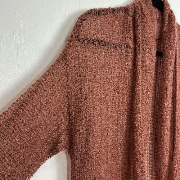 Company Ellen Tracy Mohair Blend Open Knit Open Front Cardigan Sweater Size S - Picture 8 of 9